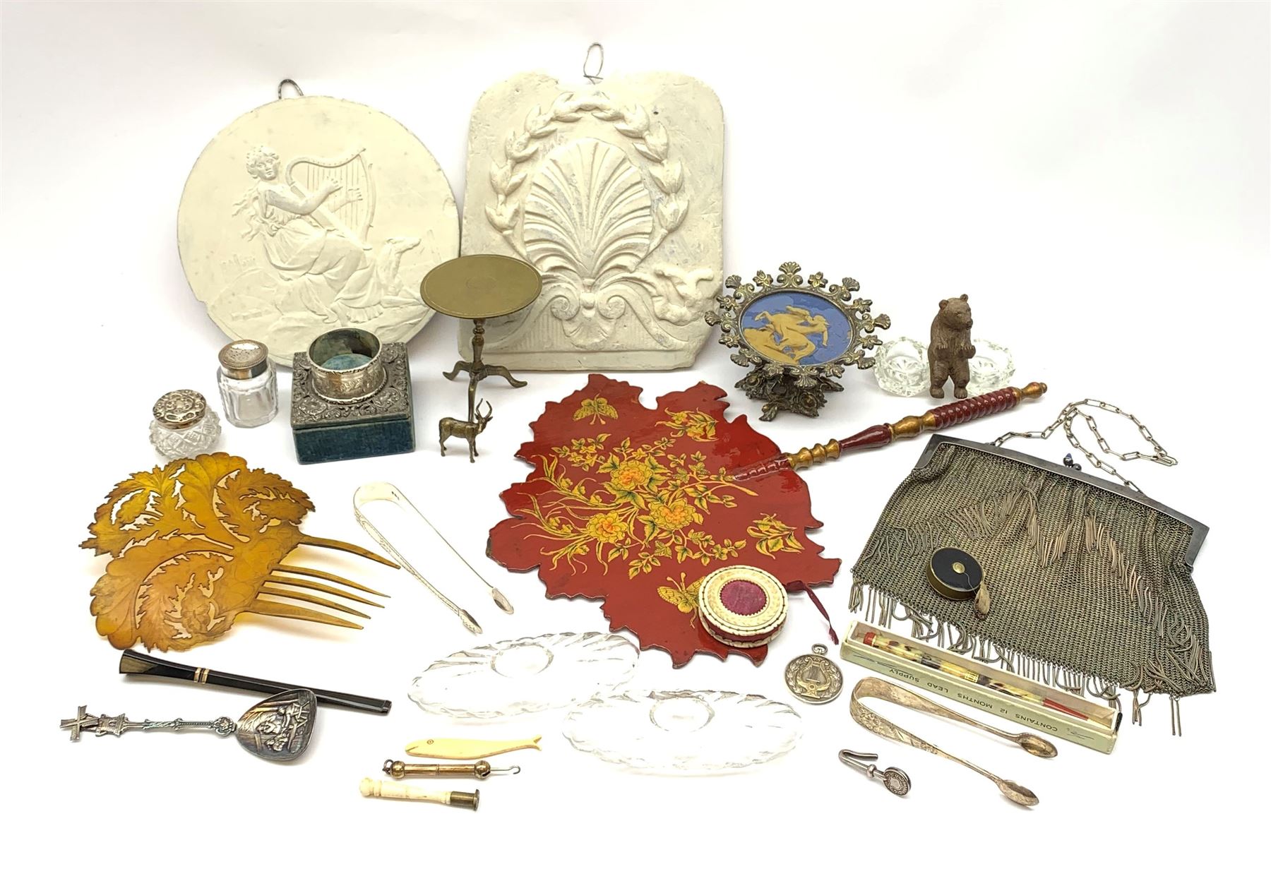 A group of assorted collectables