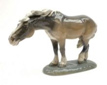 A Royal Copenhagen figure modelled as a horse