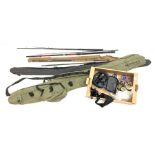 Fishing tackle including line