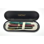 A Swab Mabie Todd & Co Ltd self filler fountain pen
