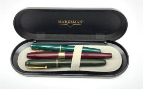 A Swab Mabie Todd & Co Ltd self filler fountain pen