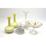 A 19th century glass comport