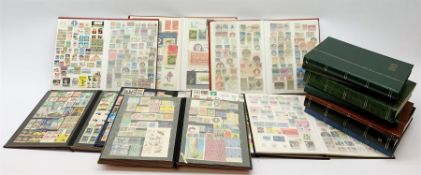 World stamps in fifteen albums/stock books including Spain