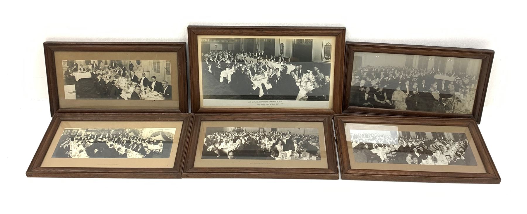 A 20th century framed and glazed black and white photograph depicting and inscribed The Central Unio