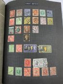 Great British and World stamps in one album including GB Queen Victoria penny black