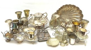 Plated items including silver plated tankard