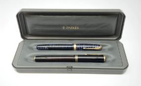 Two Parker Vacumatic fountain pens