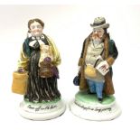 A pair of Victorian figural table vesta and match strikers