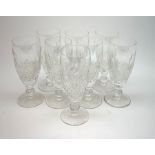 A set of eight Waterford crystal Colleen pattern champagne flutes
