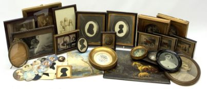 A group of various loose portrait miniatures