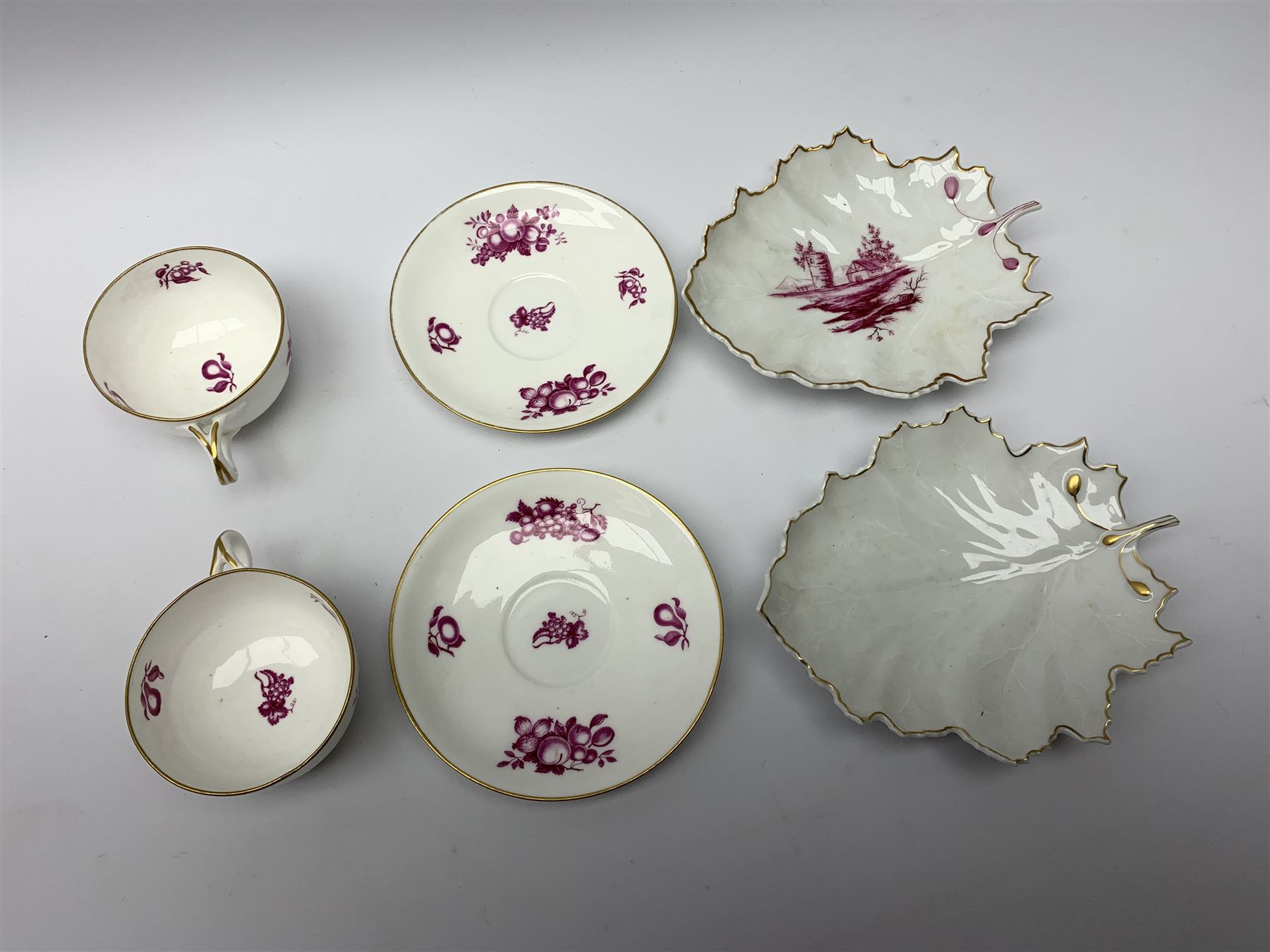 A pair of 20th century Hochst leaf formed dishes - Image 2 of 5