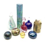 A group of glass