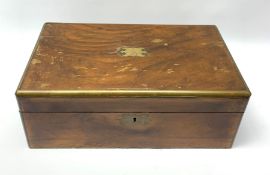 A 19th century walnut writing slope