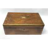 A 19th century walnut writing slope