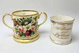 A 19th century Staffordshire documentary loving cup