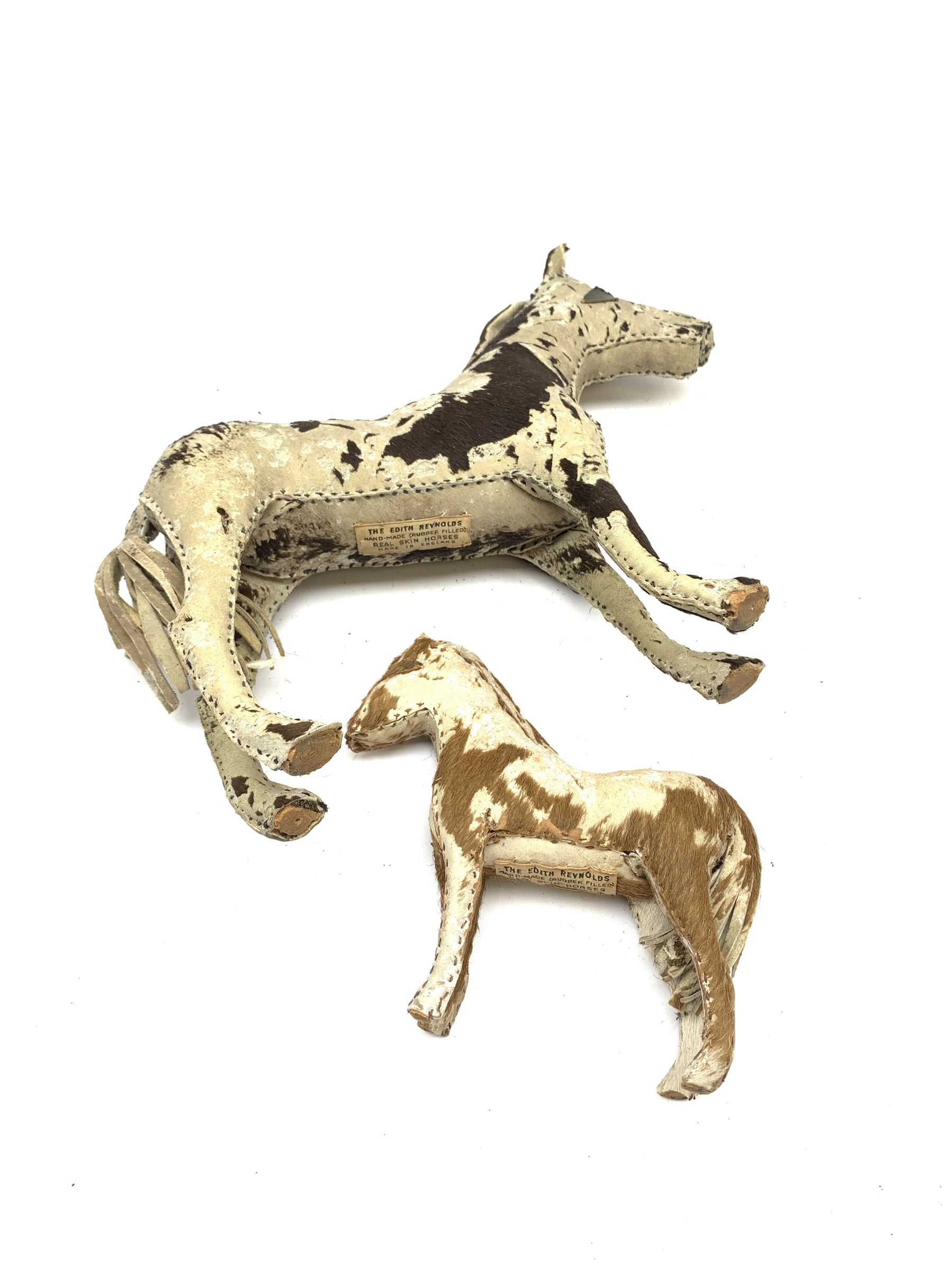 Two Edith Reynolds hand-made and rubber filled real skin horses - Image 3 of 4