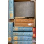 Six bound volumes of Strand magazine 1895-1905; History of Tom Jones. 1934. Two volumes. Full suede