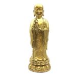 20th century Chinese gilt brass model of Ananda