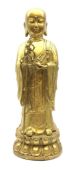 20th century Chinese gilt brass model of Ananda