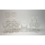 A set of eight Waterford crystal Colleen pattern sherry glasses