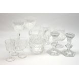 A group of Waterford crystal