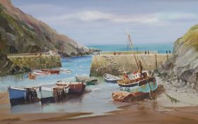 Lester Atack (British 1900-1973): Cornish Coastal Inlet