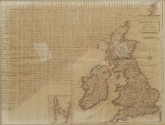 John Stockdale (British 1749-1814): 'Great Britain and Ireland with ye Judges Circuits'