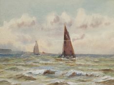 Albert Edward Horsley (British 1861-post1930): Boats off the Yorkshire Coast