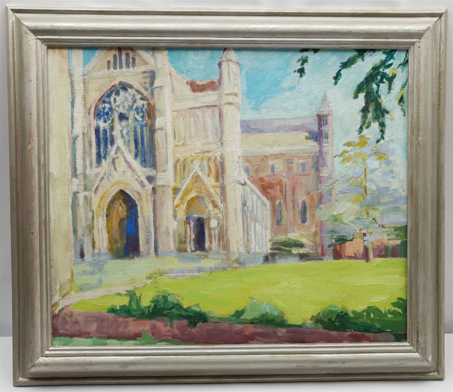 Pamela Chard (British 1926-2003): St Albans Cathedral - Image 2 of 2