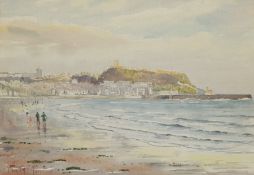 Edward H Simpson (British 1901-1989): Figures on the South Bay Scarborough