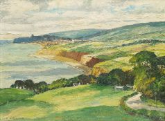 Ken Johnson (British 20th century): Whitby from Lythe Bank