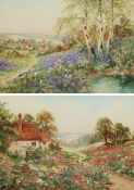 Joseph Halford Ross (British 1866-1941): Springtime Landscapes