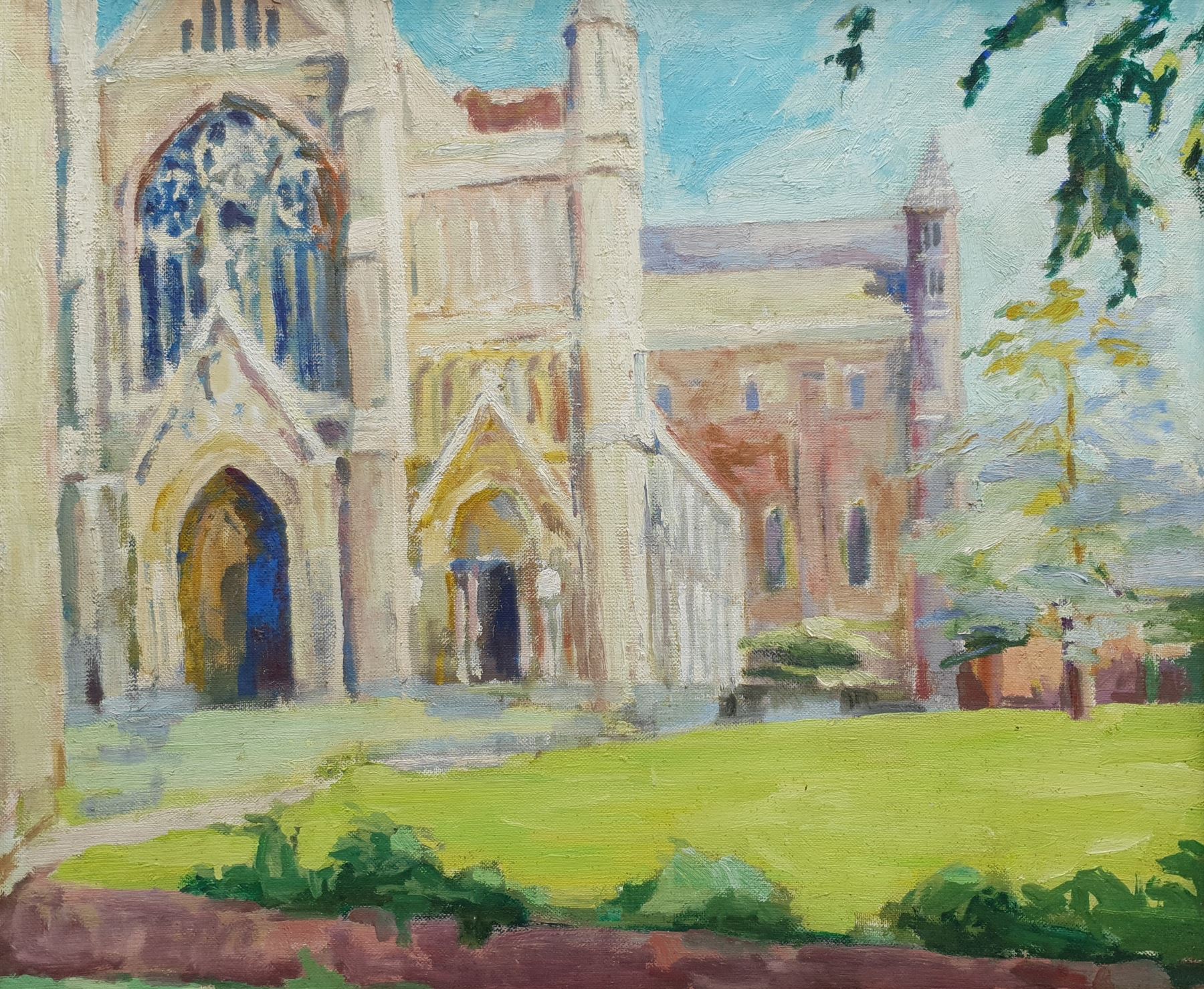 Pamela Chard (British 1926-2003): St Albans Cathedral