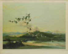 Vernon Ward (British 1905-1985): Mallards Rising