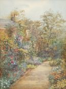 E W Gibbons (British early 20th century): Cottage Garden