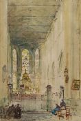 James Garden Laing RSW (Scottish 1852-1915): Collegiale Saint Vulfran