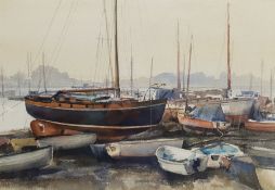 Cyril Harry Mason (British 1928-2012): 'Birdham' Harbour