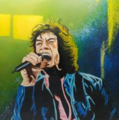 Peter J Bailey (British 1951-): Jazz Series - Mick 'Jagger'