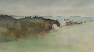 Gerald V Gadd (British 1928-2011): Coastal Houses