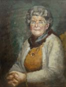 Donald Gray Midgely (British 1918-1995): Saville and Lottie Midgley - Portraits of the artist's pare