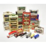 Various makers - twenty-eight die-cast models of buses by EFE (Exclusive First Editions)