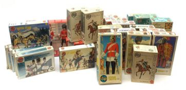 Airfix plastic model kits - twenty three of various soldiers and historical figures including Napole