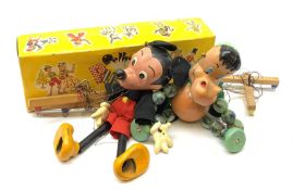 Pelham Puppets - Baby Dragon in yellow box; and unboxed Mickey Mouse (2)