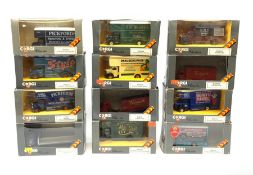 Corgi Classics - twelve commercial vehicles including eight various liveried Bedford O Series Pantec