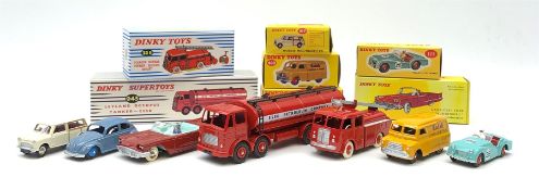 Atlas Dinky - Leyland Octopus Tanker - Esso No.943 and 'French' Fourgon Incendie Premier Secours Ber