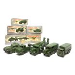 Dinky - Supertoys Thorneycroft Mighty Antar Tank Transporter No.660; Centurion Tank No.651; Recovery