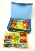Matchbox Superfast Collectors Mini-Case containing two lift-out trays with twenty various die-cast m