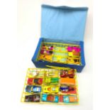 Matchbox Superfast Collectors Mini-Case containing two lift-out trays with twenty various die-cast m