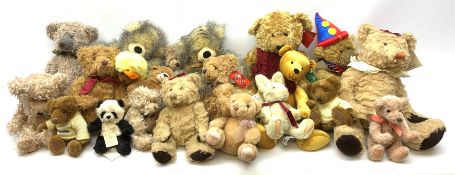 Twenty-three Russ teddy bears including Gregory