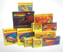 Collection of Matchbox Superfast track comprising two x SF-17 Slipstream curves